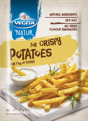 VEGETA Garšv. mais. "Natur" Kraukšķīgiem Kartupeļiem (20x20g)