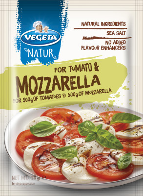 VEGETA Garšv. mais. "Natur" Tomātu un Mocarellas salātiem (20x20g)