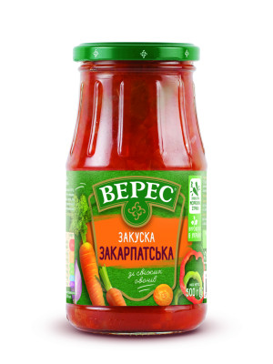 VERES Dārzeņu uzkoda "ZAKARPATSKA" (12x500g)