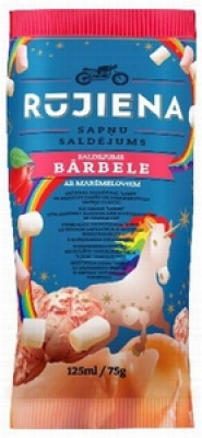 RŪJIENA Krēj. sald. ar bārbeles garšu un maršmeloviem (50x125ml/75g) vaf.gl.