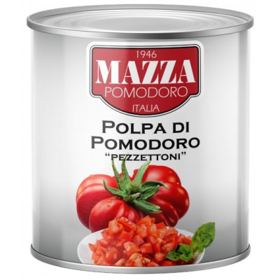 MAZZA Tomāti mizoti, griezti s/s (6x2,5kg)