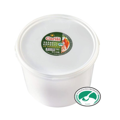 GARĪŠI Skābēti kāposti ar burkāniem (1x10kg)