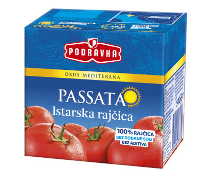 PODRAVKA NATUR Tomātu biezenis (12x500g)