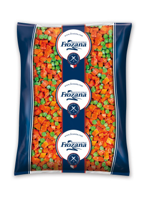 FROZANA Burkānu kub.un zaļo zirnīšu mais.(4x2.5kg)/249