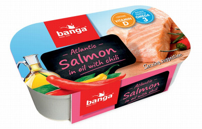 ***BANGA Lasis eļļā ar čili (11x120g)