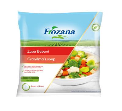 FROZANA Dārzeņu zupa "Vecmāmiņas"/199/ (12x400g)