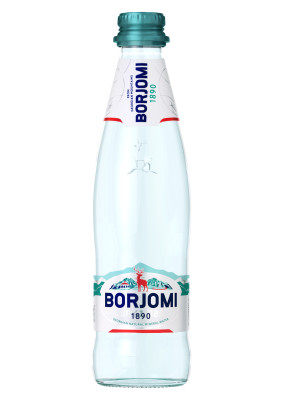 BORJOMI DEP 330ml (12gb) Stikla pud.gāzēts min.ūdens