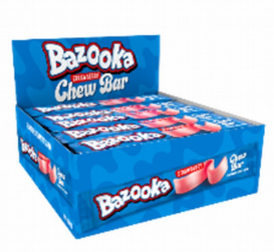 ***BAZOOKA aveņu košļ. batoniņš (60x14g)