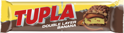 TUPLA Piena šok. "Double Layer Banana" ar banānu garšu (42x48g)