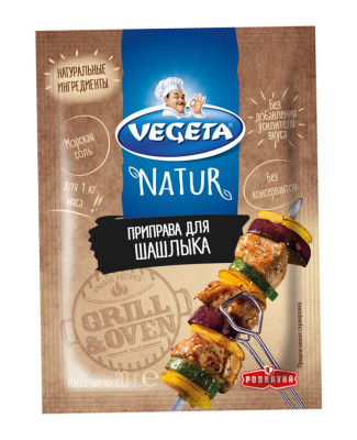 VEGETA Garšv. mais. "Natur" Šašlikam  (20x20g)