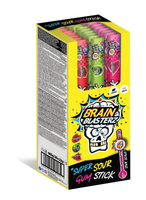 BRAIN BLASTERZ Košļājamās nūjiņas ar garšām (30x22gr)