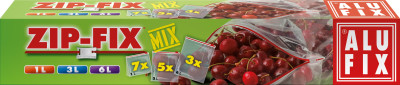 ALUFIX ZIP-FIX Mājsaimniecības maisi p/e Mix, LDPE 45 mkr