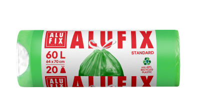 ALUFIX Atkrit.maisi aizvelk. HDPE 60L/20gab 64x70cm 16mkr zaļš