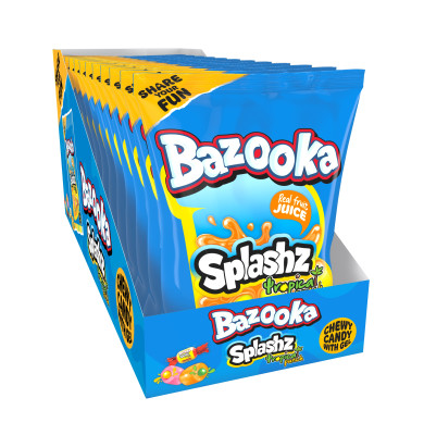 *BAZOOKA Splashz Tropical (12x120g)