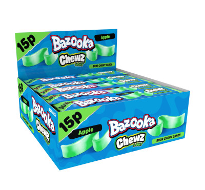 *BAZOOKA Košl. Batoniņš ar ābolu garšu (60x14g)