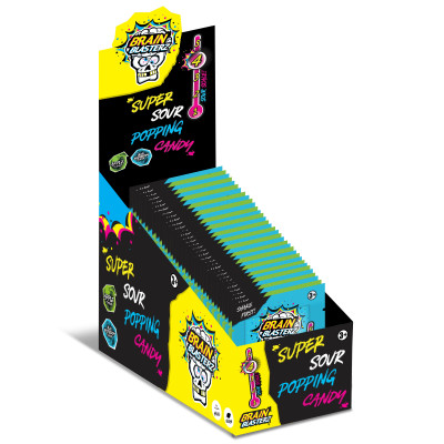 BRAIN BLASTERZ POPPING CANDY skābās ledenes gabaliņi (30x10g)