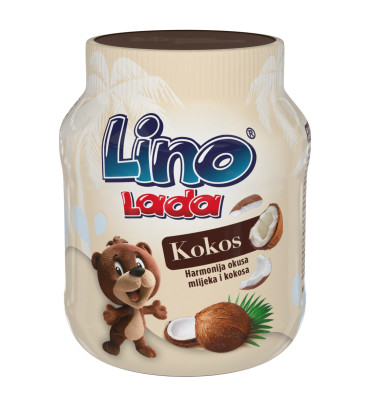 LINO LADA Piena krēms ar kokosriekstu piedevu (12x350g)