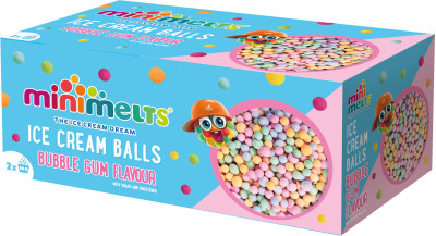 SLOW MELT Saldējums ar BUBBLE GUM garšu (16x100g/150 ml)