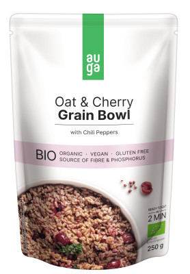 ***AUGA EKO Auzu un ķiršu ēdiens ar čili pipar.(12x250g)