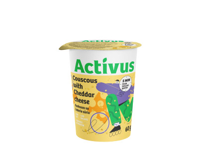 ACTIVUS Kuskuss ar Čedaras sieru (8x60g)