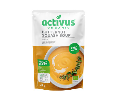 ACTIVUS EKO Krēmīga sviesta ķirbju zupa (9x400g)