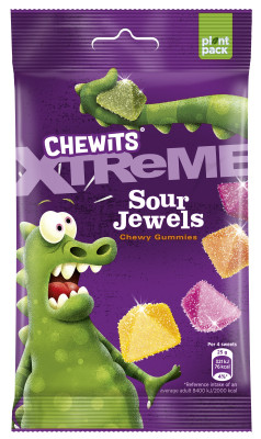 CHEWITS želejkonfektes Jewels Sour (24x125g)