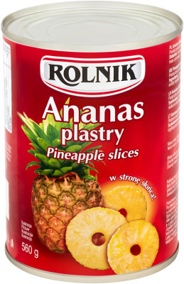 ROLNIK Ananāsu šķēles 560g (24x580ml)