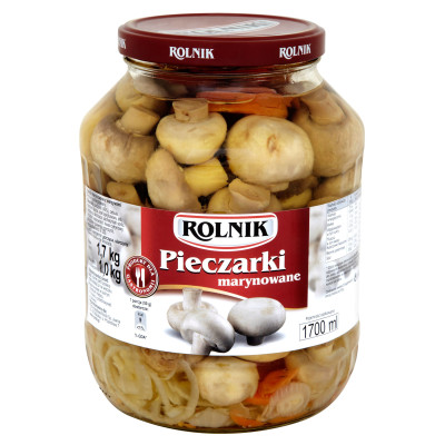 ROLNIK Marinēti šampinjoni (6x1700ml)