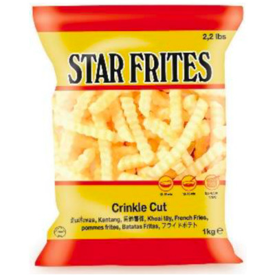 FF Frī kartupeļi Star Frites rievoti 12mm (10x1kg)
