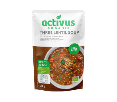 ACTIVUS EKO Trīs veidu lēcu zupa (9x400g)