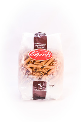 ITALPASTA Pilngraudu makaroni Nr.58 trubiņas (20x500g)