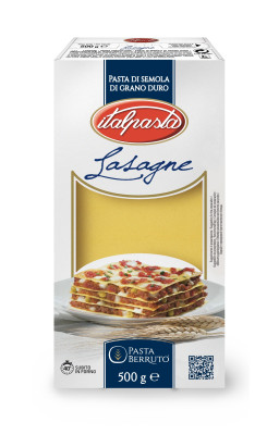 ITALPASTA Lazanja Kviešu plāksnes Nr.142 (16x500g)