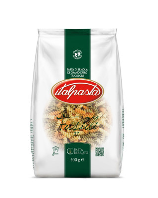 ITALPASTA Makaroni Nr.37 FUSILLI TRICOLOR (24x500g)