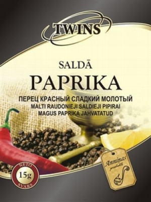 TWINS Saldā paprika, malta (25x15g)