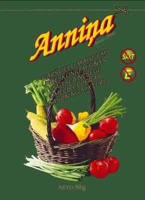 ANNINA Garsvielu maisijums BEZ sals (12x50g)