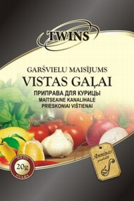 TWINS Garšvielu mais."Vistai"ar sāli (20x20g)