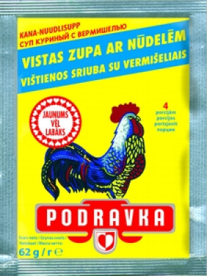 PODRAVKA Vistas zupa ar nūdelēm "Kokoša"(35x62g)